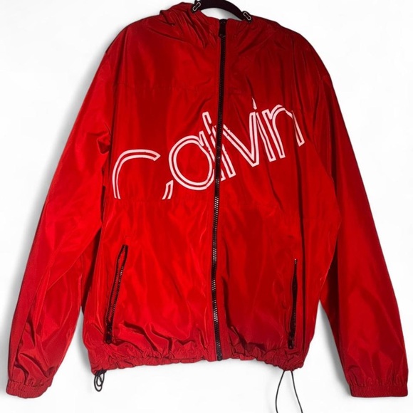 Calvin Klein Other - Calvin Klein Red Water-Resistant Jacket